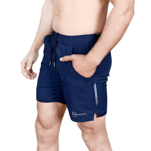 BWB Men's Navy Blue Sports Shorts