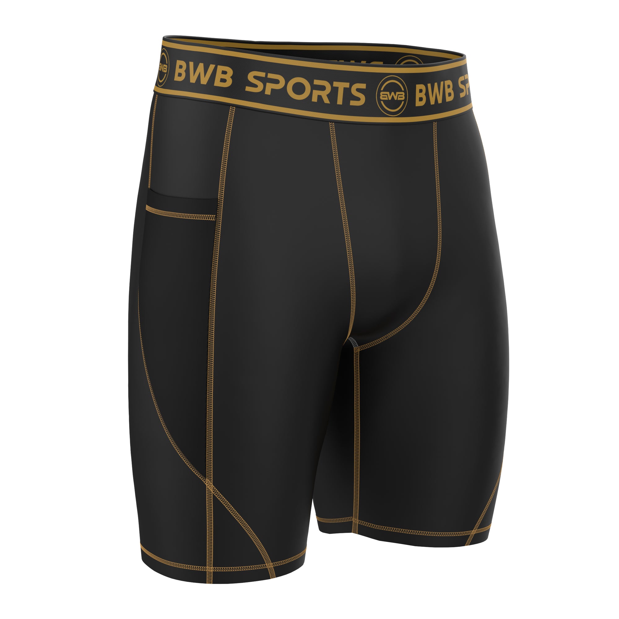 Mens Sports Gym Shorts Boxer Briefs Quick Dry Swimming Short Bulge Pouch Pants