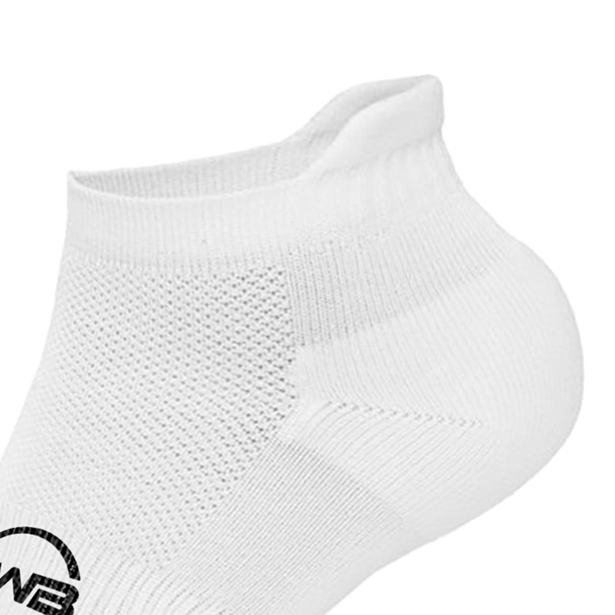 BWB 3 Pairs White No Show Running Socks