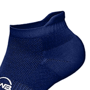 BWB 3 Pairs Blue No Show Running Socks