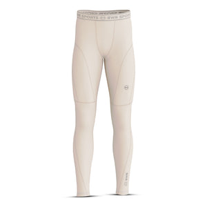 BWB Men's Beige Compression Baselayer Leggings