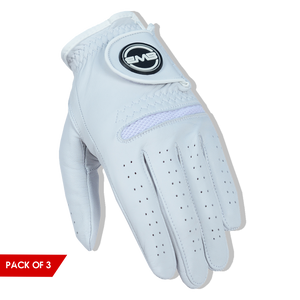 BWB Men's White Left Hand Golf Glove