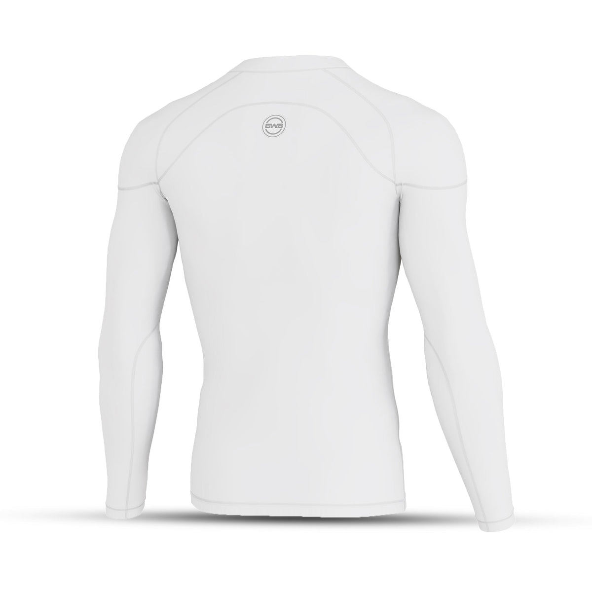 Men's White Long Sleeve Baselayer Compression Shirt & Leggings Set