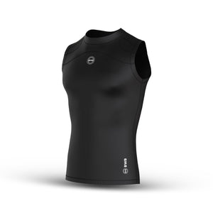 BWB Men's Black Compression Top Sleeveless