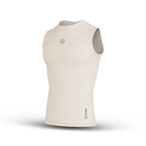 BWB Men's Beige Compression Top Sleeveless