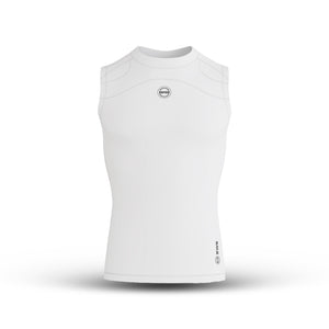 BWB Men's White Compression Top Sleeveless