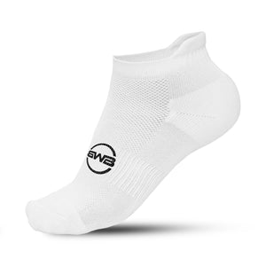 BWB 3 Pairs White No Show Running Socks