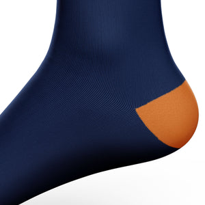 BWB 3 Pairs Navy Blue Crew Cycling Socks